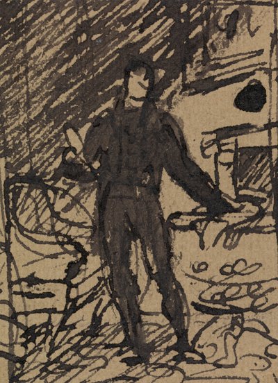 Figurenstudie eines Mannes im Anzug von Benjamin Robert Haydon