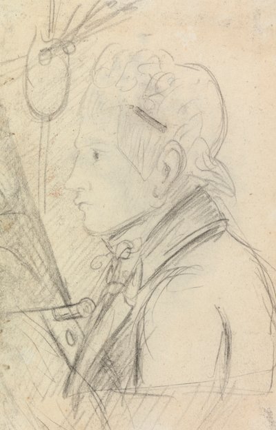 Porträtstudie eines jungen Mannes von Benjamin Robert Haydon