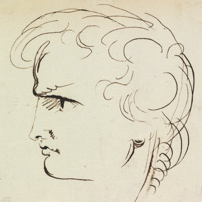 Porträtstudie eines jungen Mannes von Benjamin Robert Haydon