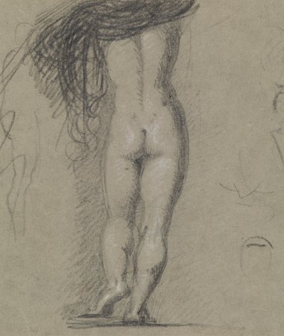 Rückansichtsstudie einer nackten Figur von Benjamin Robert Haydon