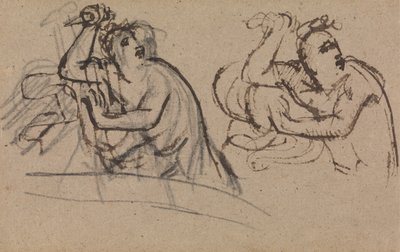 Studie einer Figur, die einen Dolch hält von Benjamin Robert Haydon