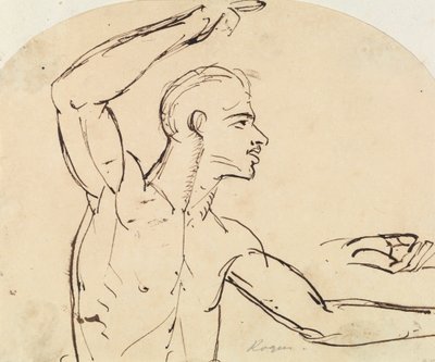 Studie eines männlichen Aktes von Benjamin Robert Haydon