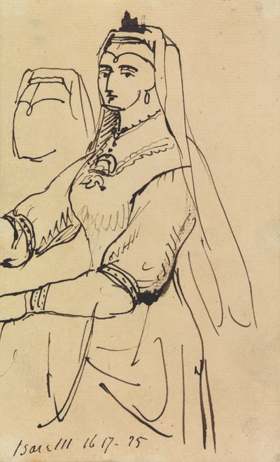 Studie einer Frau mit Kopfschmuck von Benjamin Robert Haydon