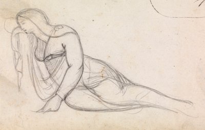 Studie einer Frau in teilweiser Liegeposition von Benjamin Robert Haydon