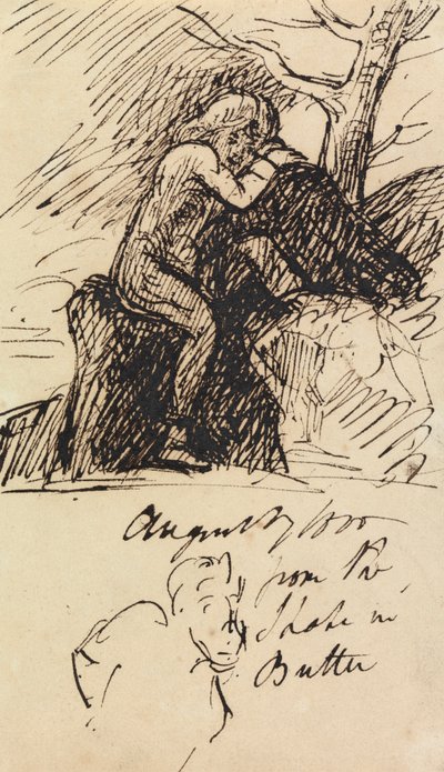 Studie einer sitzenden Figur von Benjamin Robert Haydon
