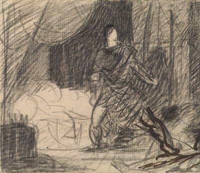 Der Mord an Duncan - Macbeth mit der Leiche (und Lady Macbeth nähert sich) von Benjamin Robert Haydon