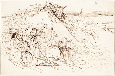 Xenophon und die Griechen sichten das Meer [recto] von Benjamin Robert Haydon