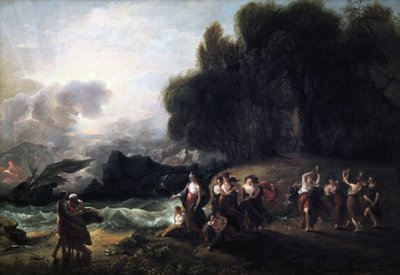 Kalypsos Empfang von Telemachus und Mentor von Benjamin West