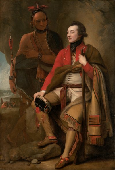 Oberst Guy Johnson und Karonghyontye (Captain David Hill) von Benjamin West