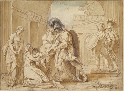 Hektor nimmt Abschied von Andromache: die Angst von Astyanax von Benjamin West
