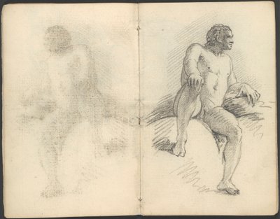 Skizzenbuch mit Figuren- und Kompositionsstudien von Benjamin West