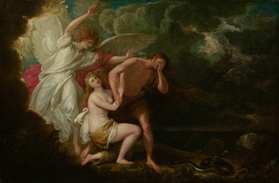 Die Vertreibung von Adam und Eva aus dem Paradies von Benjamin West