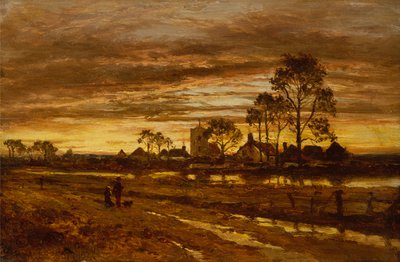 Ein Herbstabend nach dem Regen von Benjamin Williams Leader