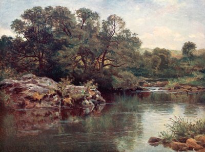 Am Fluss Llugwy, unterhalb von Capel Curig von Benjamin Williams Leader