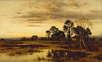 Wenn die Sonne untergeht: Ein Dorf in Worcestershire von Benjamin Williams Leader