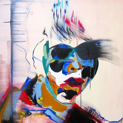 Surportrait: Studie eines Gesichts in einer Landschaft von Benoit Erwann Boucherot