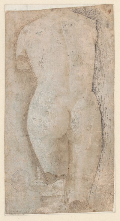 Skizze einer klassischen Skulptur des Venus Pudica Typs von Benozzo Gozzoli