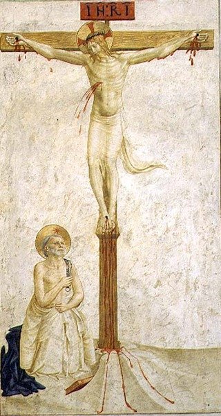 Kreuzigung mit St. Dominikus von Benozzo di Lese di Sandro Gozzoli