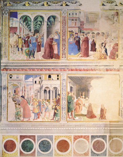 Episoden aus dem Leben des hl. Augustinus, 1463-65 von Benozzo di Lese di Sandro Gozzoli