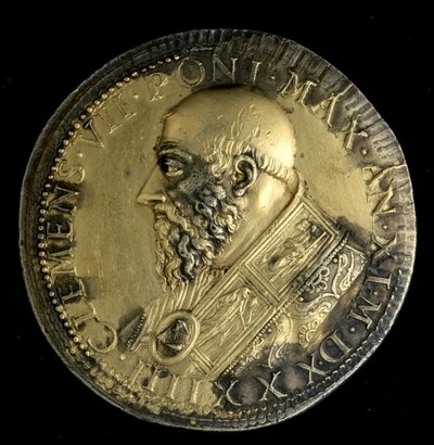 Medaille mit dem Porträt von Papst Clemens VII. von Benvenuto Cellini