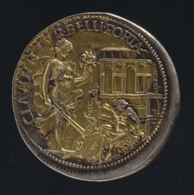 Medaille mit einer allegorischen Figur, 1533 von Benvenuto Cellini