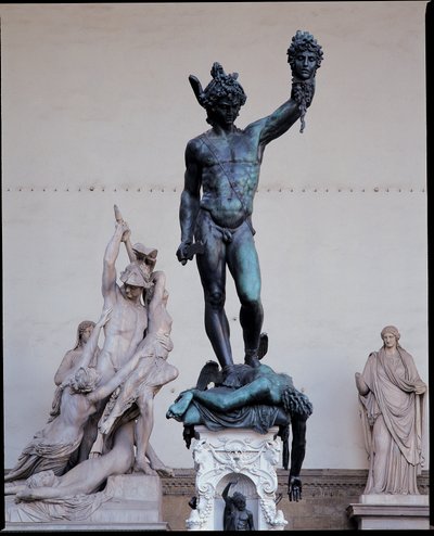 Perseus mit dem Kopf der Medusa, 1545-54 von Benvenuto Cellini