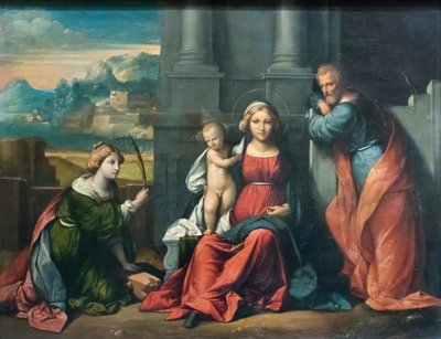 Heilige Familie von Benvenuto Tisi da Garofalo