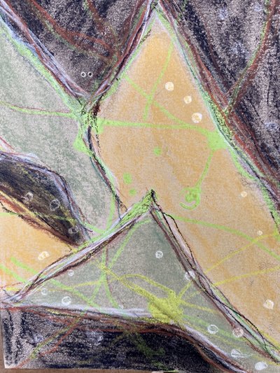 Lebendiger geometrischer Fluss von Berit Pihl