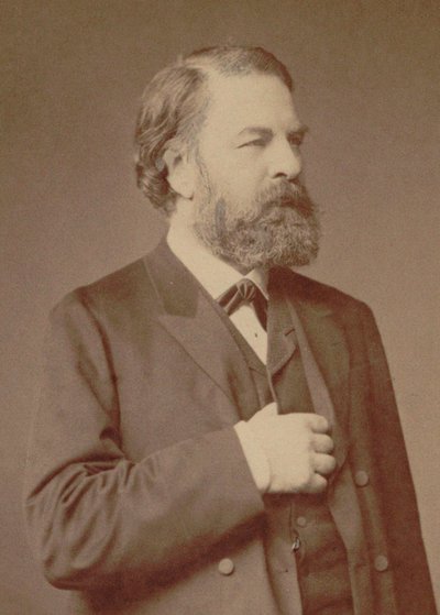 Porträt des Geigers und Komponisten Joseph Joachim, 1887 von Berlin . Photo studio Loescher and