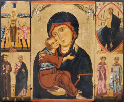 Jungfrau und Kind mit Heiligen, ca. 1230er Jahre von Berlinghiero Berlinghieri