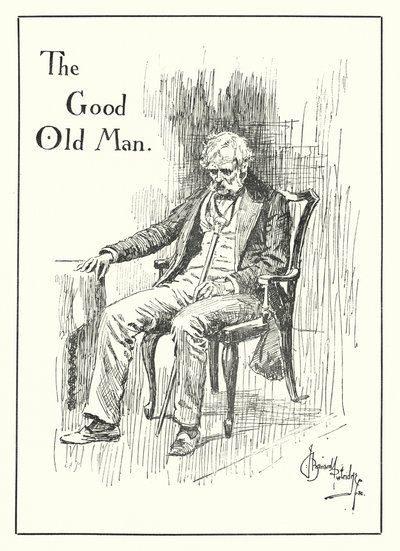 Der gute alte Mann (Gravur) von Bernard (after) Partridge