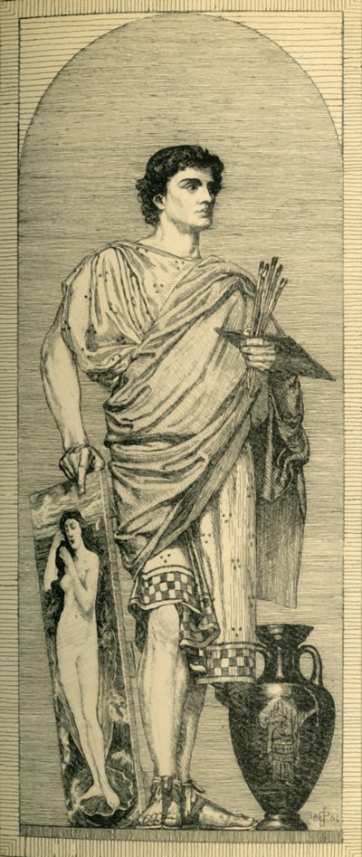 Apelles: Entwurf für ein Mosaik, um 1864 von Bernard Collier
