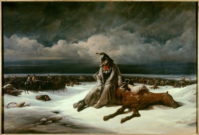 Rückzug aus Russland (1812). Gemälde von Bernard Edouard Swebach (1800-1870) von Bernard Edouard Swebach