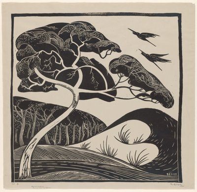 Dünenlandschaft (Detail) von Bernard Essers (signed by artist)