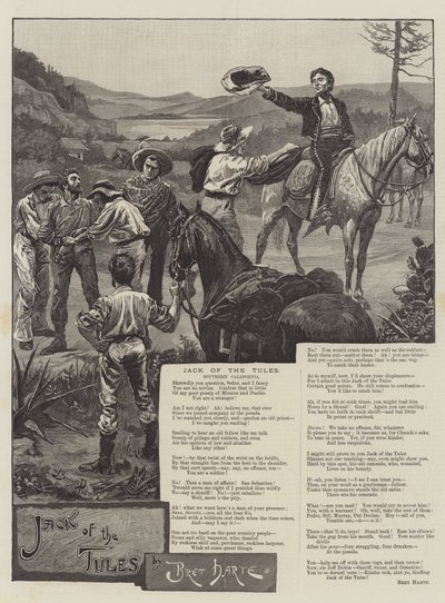 Jack of the Tules, von Bret Harte von Bernard Partridge