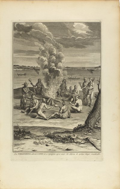 Die Virginier verehren das Feuer von Bernard Picart