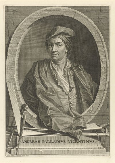 Porträt des Architekten Andrea Palladio 1508-1580 nach Paolo Veronese, 1716 von Bernard Picart