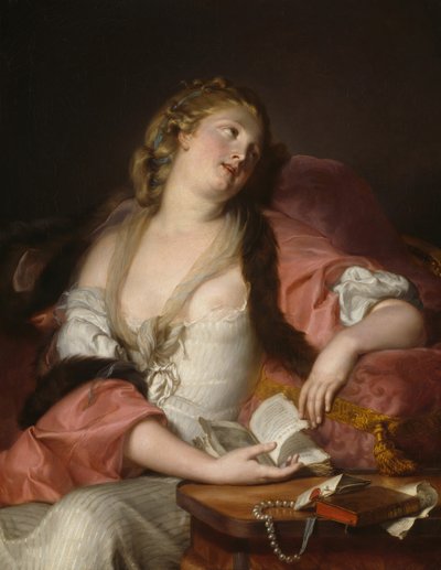 Dame liest die Briefe von Heloise und Abelard, ca. 1780 von Bernard d