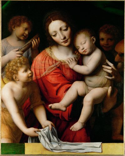 Der Schlaf des Jesuskindes von Bernardino (attr. to) Luini