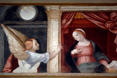 Verkündigung (Detail) von Bernardino Lanino