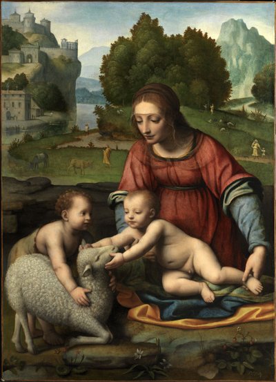 Die Jungfrau und das Kind mit dem kleinen Heiligen Johannes von Bernardino Luini