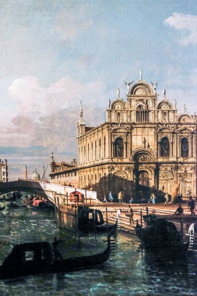 Der Rio dei Mendicanti und die Scuola di San Marco von Bernardo Bellotto
