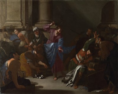 Christus vertreibt die Händler aus dem Tempel von Bernardo Cavallino