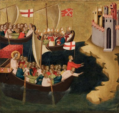 Ankunft der heiligen Ursula in Köln, ca. 1333 von Bernardo Daddi
