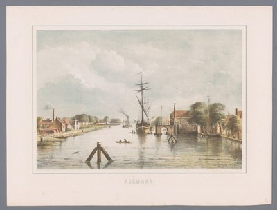 Stadsgezicht te Alkmaar von Bernardus Gerardus ten Berge