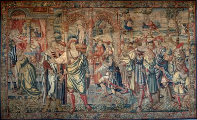Zyklus des Ödipus: Laios konsultiert das Orakel von Delphi von Bernart van (attr. to) Orley