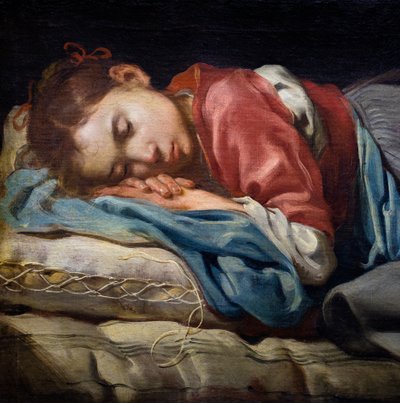 Schlafendes Mädchen von Bernhard (fl.1624-87) Keil