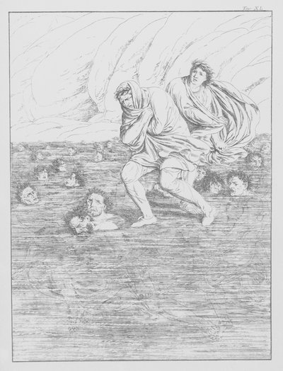 Dantes Göttliche Komödie, Inferno (Hölle), Tafel XL von Bernhard Schuler