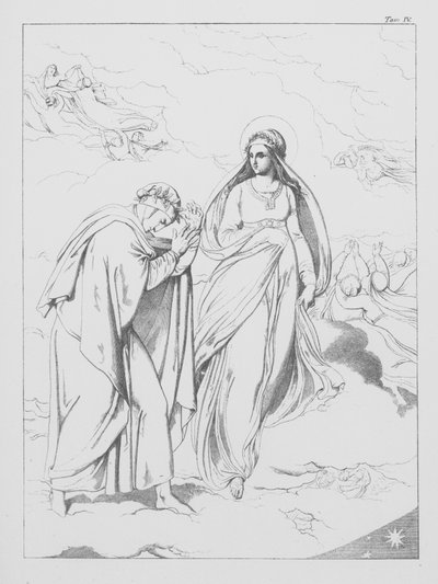 Dantes Göttliche Komödie, Paradiso (Himmel), Platte IV von Bernhard Schuler