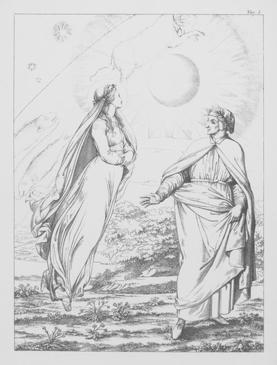 Dantes Göttliche Komödie, Paradiso (Himmel), Platte I von Bernhard Schuler